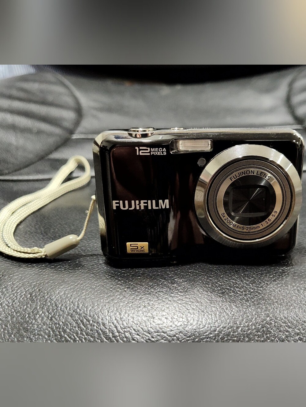 Fujifilm FinePix AX Digital Camera, AX230, 12MP, 5X Zoom, Black, Fujinon Lens